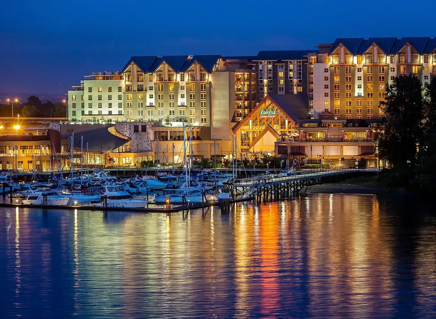 Waterfront resort towers in Richmond British Columbia